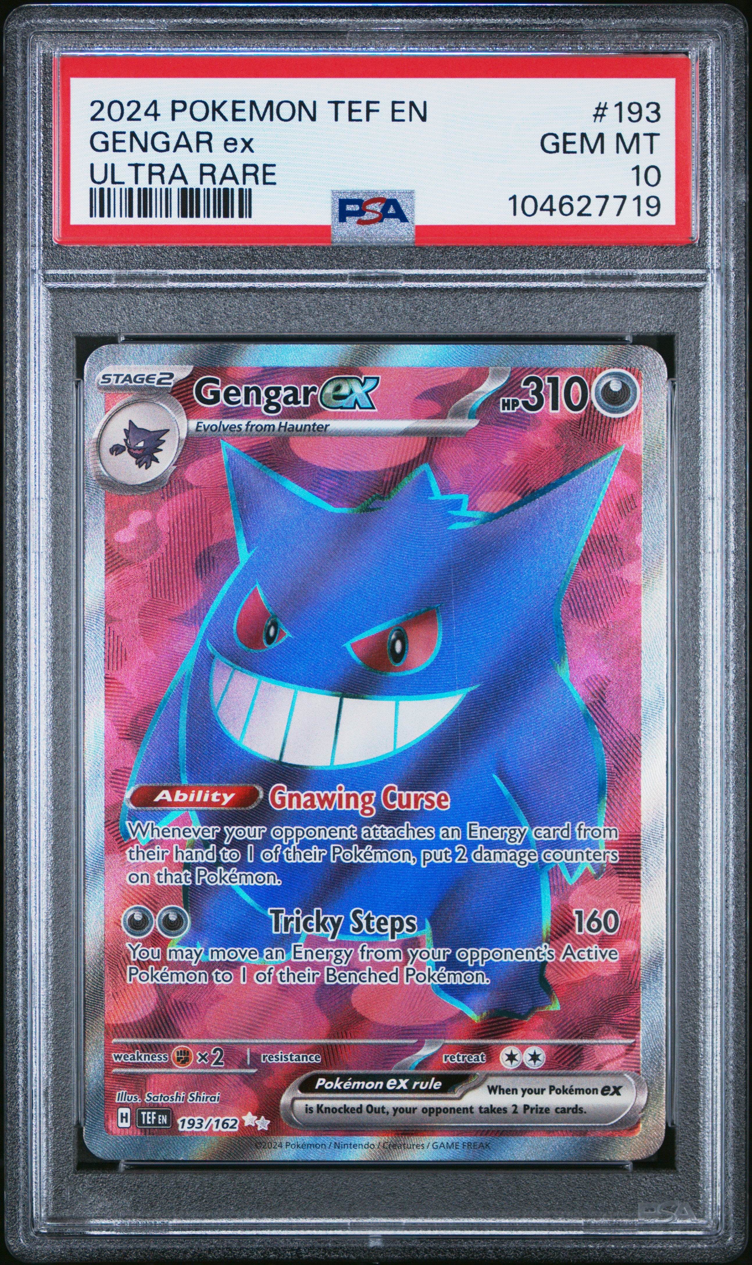 Gengar Ex 193/162 PSA 10