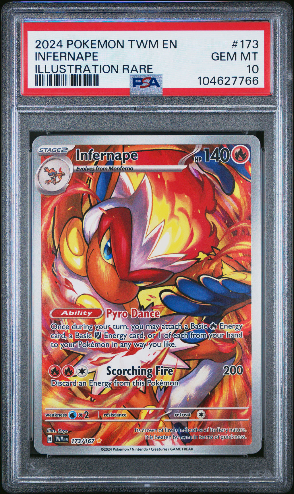 Infernape V 173/167 PSA 10