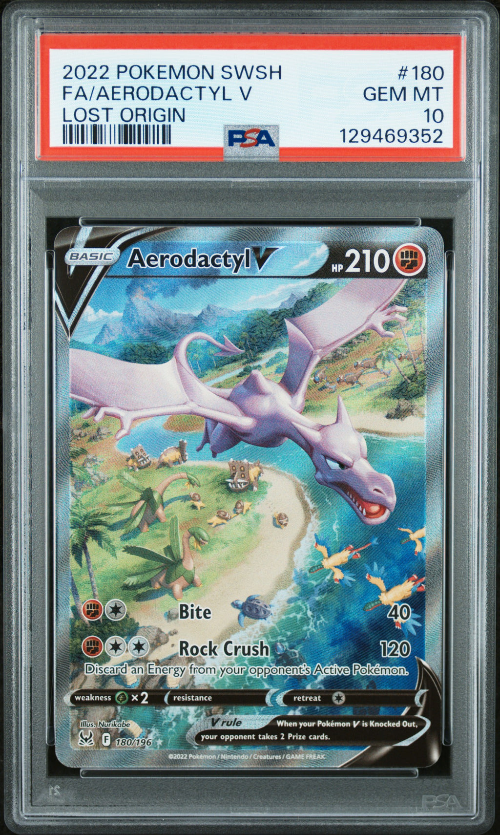 Aerodactyl v 180/196 PSA 10
