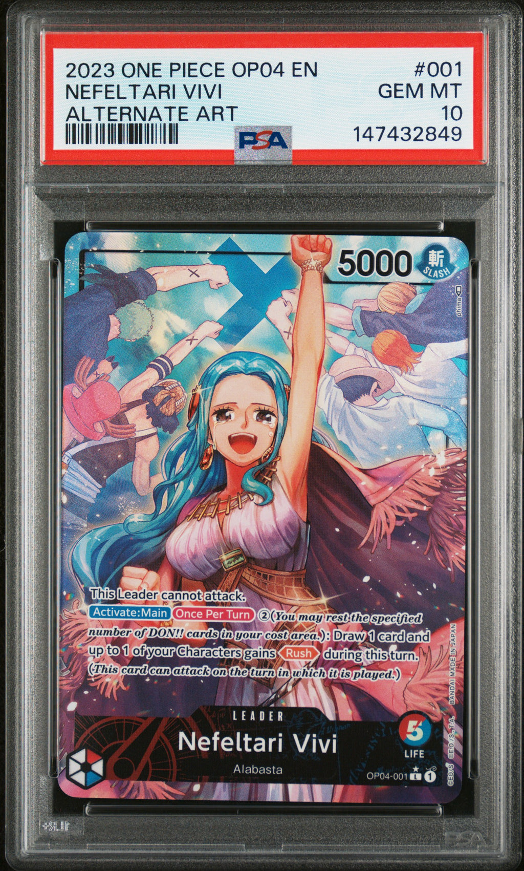 Nefeltari Vivi Alternate art op04-001 PSA 10
