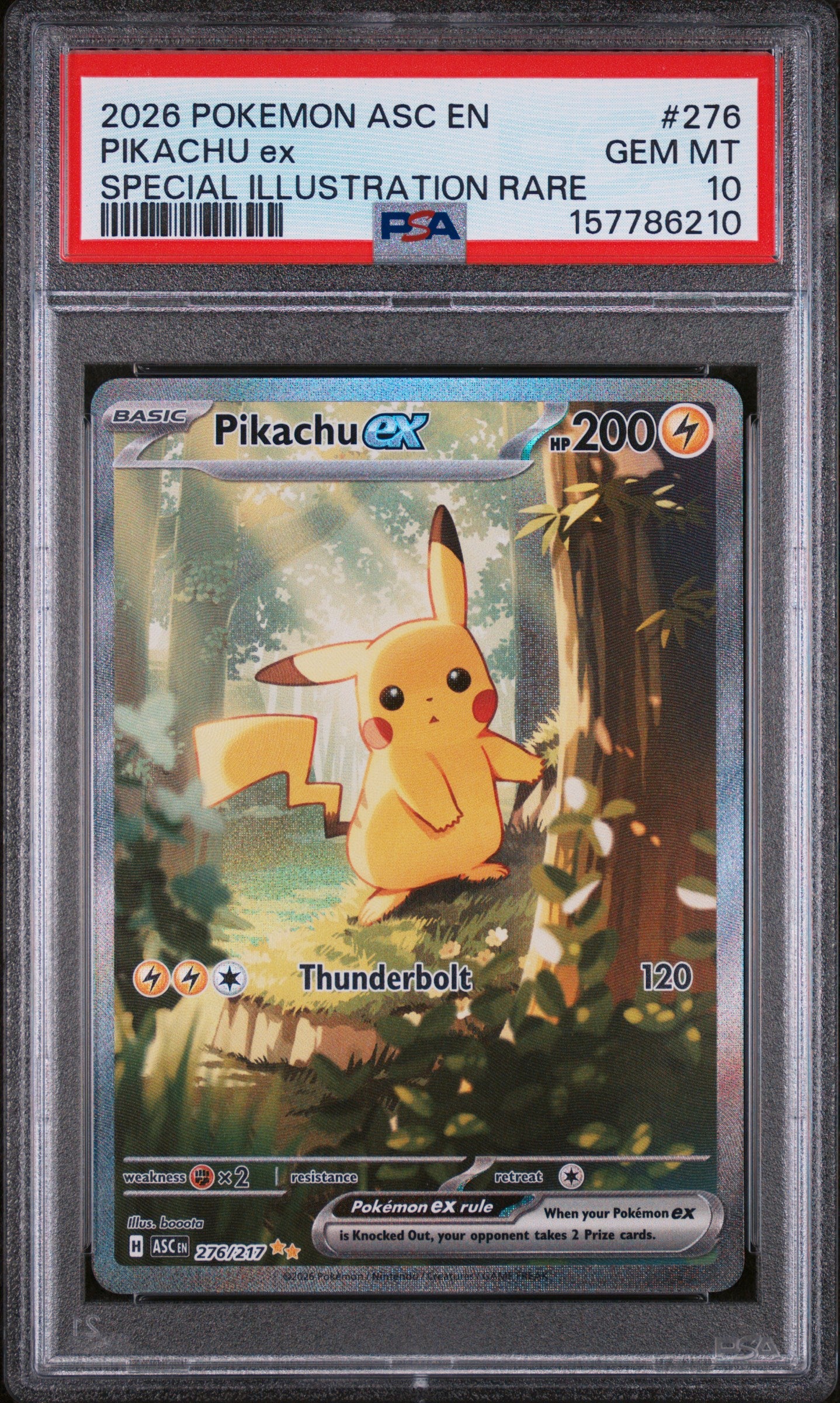 Pikachu EX 276/217 PSA 10