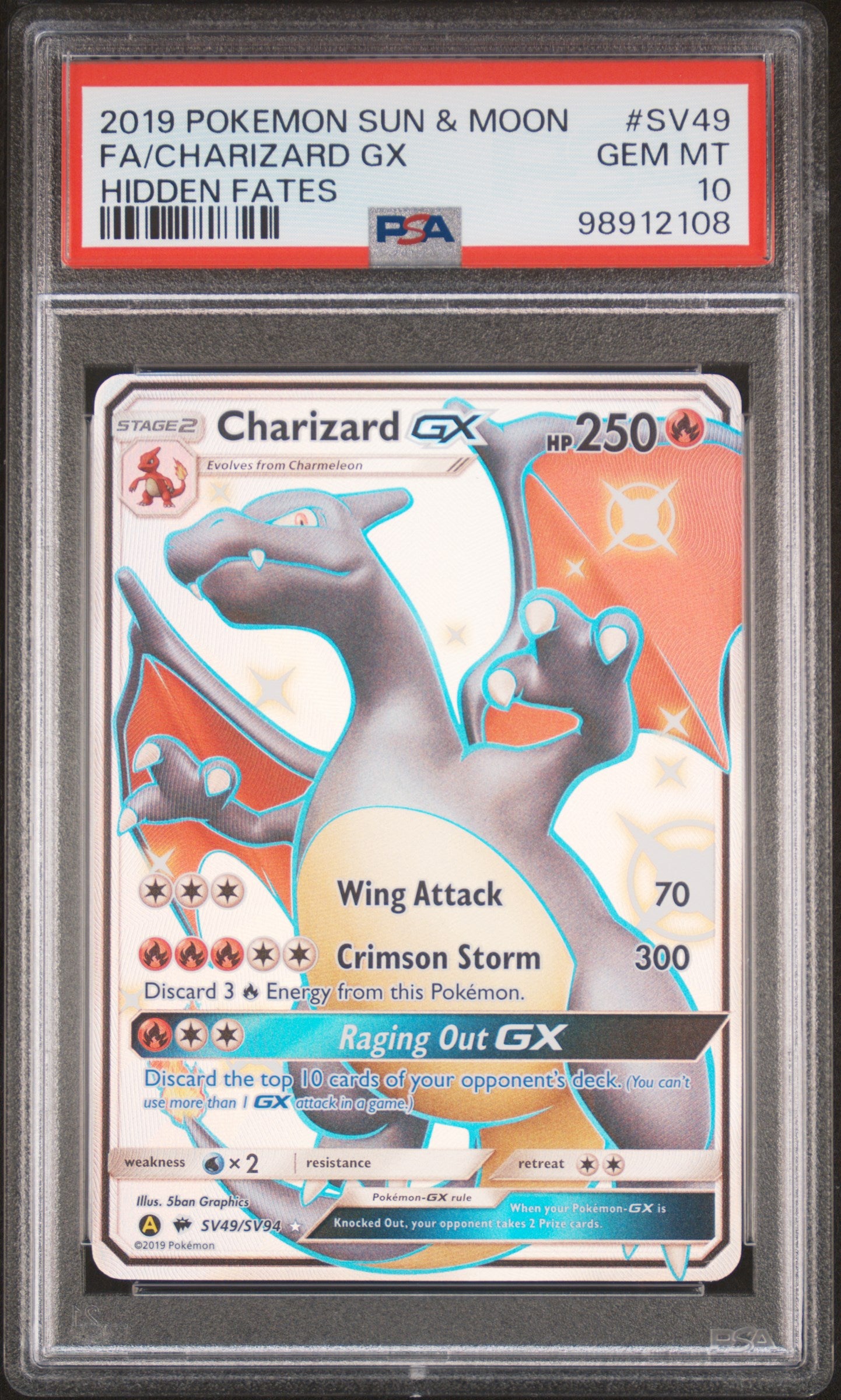 Charizard GX Sv49/Sv94 Psa 10